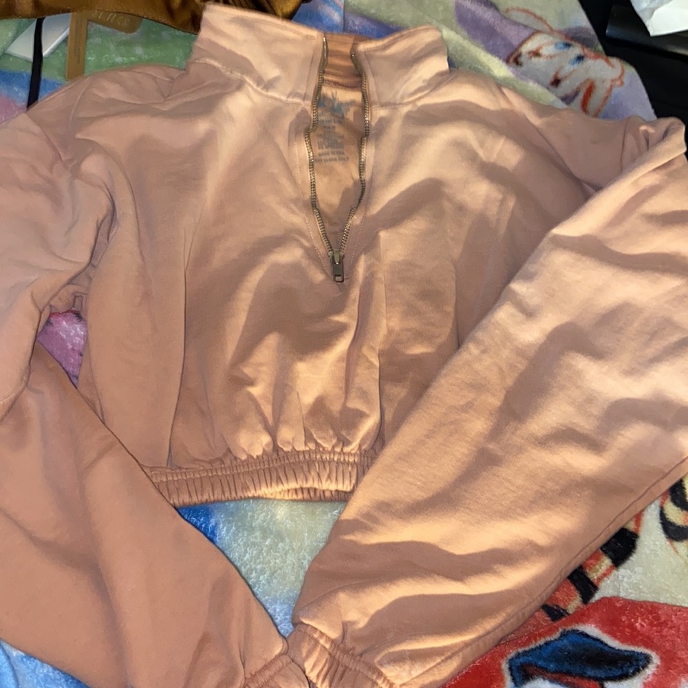 Boys lie crop half zip hoodie size XS - Picture 3 of 3